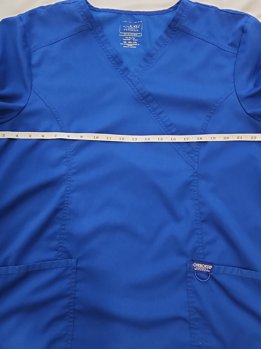 Scrubs Cherokee Workwear Originals Women's V-Neck Scrub Top Sz 2XL EUC - Picture 5 of 5